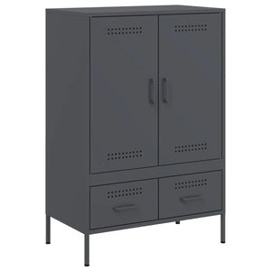 vidaXL Highboard Anthracite 68x39x101.5 cm Cold-rolled Steel