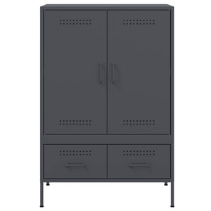 vidaXL Highboard Anthracite 68x39x101.5 cm Cold-rolled Steel