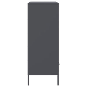 vidaXL Highboard Anthracite 68x39x101.5 cm Cold-rolled Steel