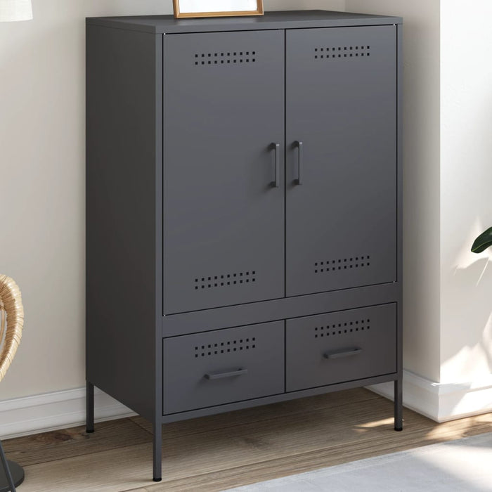 vidaXL Highboard Anthracite 68x39x101.5 cm Cold-rolled Steel