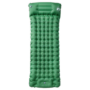 vidaXL Self Inflating Camping Mattress with Pillow 1-Person Green