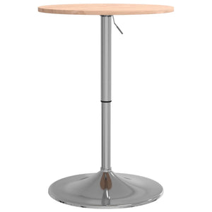 vidaXL Bar Table Ø50x89.5 cm Solid Wood Beech