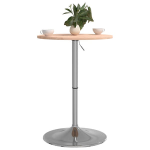 vidaXL Bar Table Ø50x89.5 cm Solid Wood Beech