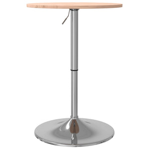 vidaXL Bar Table Ø50x89.5 cm Solid Wood Beech