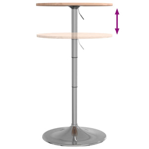 vidaXL Bar Table Ø50x89.5 cm Solid Wood Beech