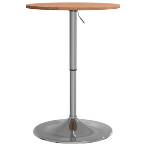 vidaXL Bar Table Ø50x89.5 cm Solid Wood Beech