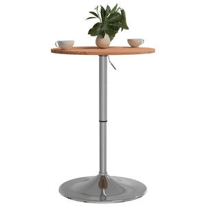 vidaXL Bar Table Ø50x89.5 cm Solid Wood Beech