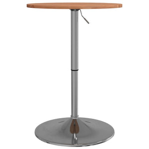 vidaXL Bar Table Ø50x89.5 cm Solid Wood Beech