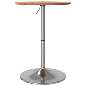 vidaXL Bar Table Ø50x89.5 cm Solid Wood Beech