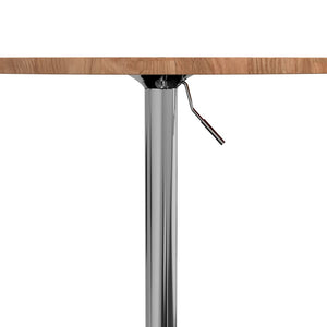 vidaXL Bar Table Light Brown Ø50x89.5 cm Solid Wood Oak