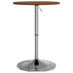 vidaXL Bar Table Dark Brown Ø50x89.5 cm Solid Wood Beech