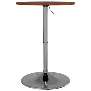 vidaXL Bar Table Dark Brown Ø50x89.5 cm Solid Wood Beech