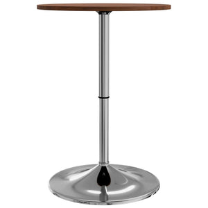 vidaXL Bar Table Dark Brown Ø50x89.5 cm Solid Wood Beech