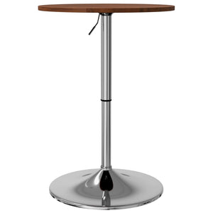 vidaXL Bar Table Dark Brown Ø50x89.5 cm Solid Wood Beech