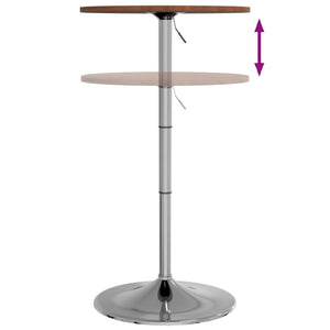 vidaXL Bar Table Dark Brown Ø50x89.5 cm Solid Wood Beech