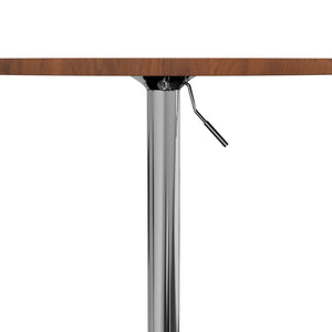 vidaXL Bar Table Dark Brown Ø50x89.5 cm Solid Wood Beech