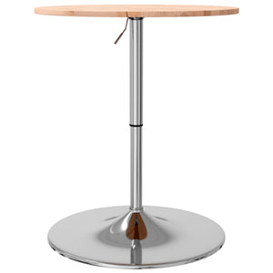 vidaXL Bar Table Ø60x89.5 cm Solid Wood Beech