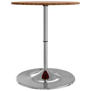 vidaXL Bar Table Light Brown Ø60x89.5 cm Solid Wood Oak