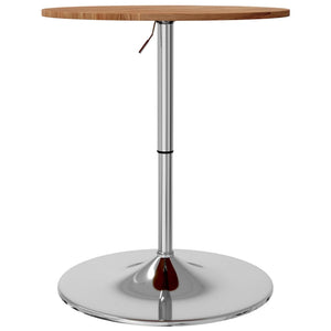 vidaXL Bar Table Light Brown Ø60x89.5 cm Solid Wood Oak