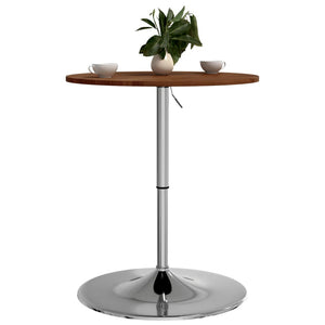 vidaXL Bar Table Dark Brown Ø60x89.5 cm Solid Wood Beech