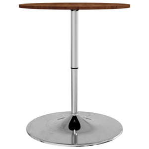 vidaXL Bar Table Dark Brown Ø60x89.5 cm Solid Wood Beech