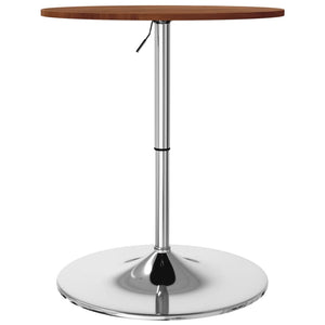 vidaXL Bar Table Dark Brown Ø60x89.5 cm Solid Wood Beech