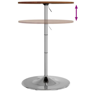 vidaXL Bar Table Dark Brown Ø60x89.5 cm Solid Wood Beech