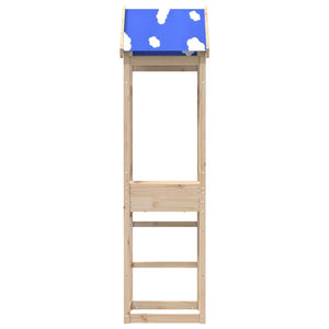 vidaXL Play Tower 52.5x46.5x208 cm Solid Wood Pine