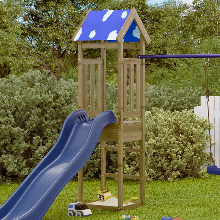 vidaXL Play Tower 52.5x46.5x208 cm Impregnated Wood Pine