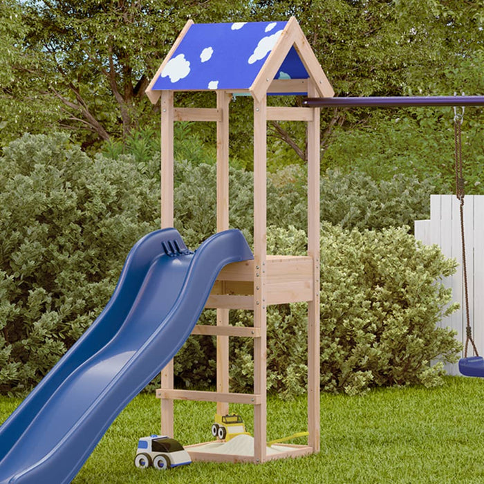 vidaXL Play Tower 52.5x46.5x195 cm Solid Wood Pine