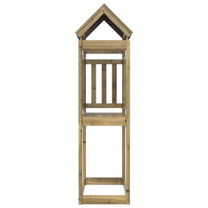 vidaXL Play Tower 110.5x52.5x215 cm Impregnated Wood Pine