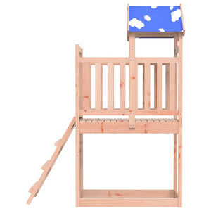 vidaXL Play Tower with Ladder 110.5x52.5x215 cm Solid Wood Douglas Fir