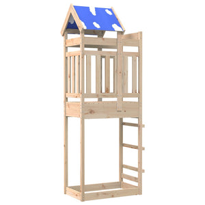 vidaXL Play Tower 85x52.5x239 cm Solid Wood Pine