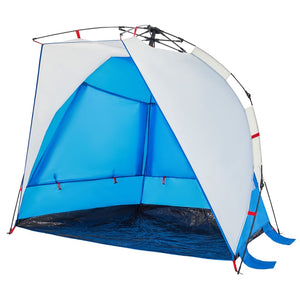 vidaXL Beach Tent 2-Person Azure Blue Quick Release Waterproof