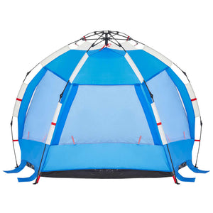 vidaXL Beach Tent 2-Person Azure Blue Quick Release Waterproof