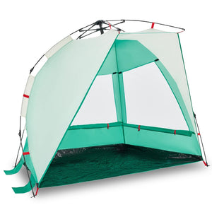 vidaXL Beach Tent 2-Person Sea Green Quick Release Waterproof