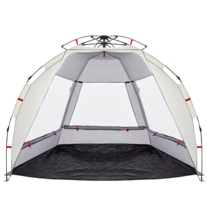 vidaXL Beach Tent 2-Person Grey Quick Release Waterproof