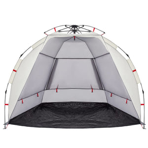 vidaXL Beach Tent 2-Person Grey Quick Release Waterproof