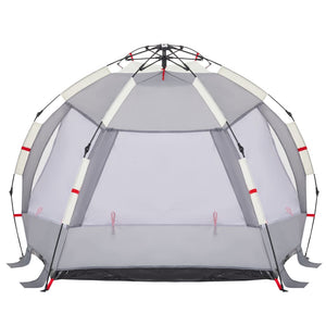 vidaXL Beach Tent 2-Person Grey Quick Release Waterproof