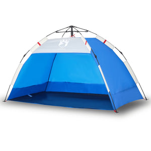 vidaXL Beach Tent 2-Person Azure Blue Quick Release Waterproof