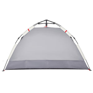 vidaXL Beach Tent 2-Person Grey Quick Release Waterproof