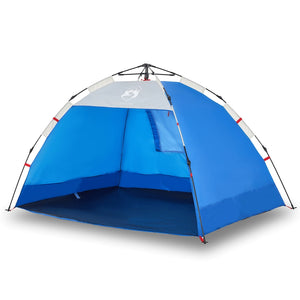 vidaXL Beach Tent 2-Person Azure Blue Quick Release Waterproof