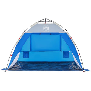 vidaXL Beach Tent 2-Person Azure Blue Quick Release Waterproof