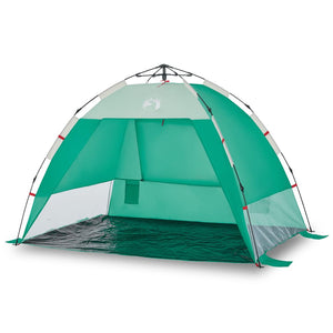 vidaXL Beach Tent 2-Person Sea Green Quick Release Waterproof