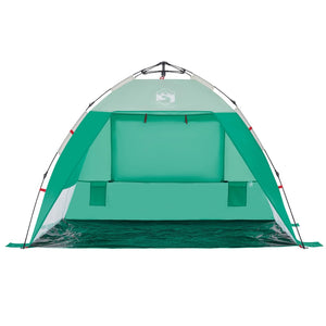 vidaXL Beach Tent 2-Person Sea Green Quick Release Waterproof