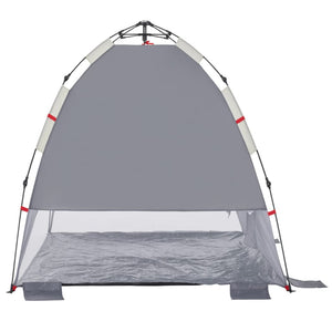 vidaXL Beach Tent 2-Person Grey Quick Release Waterproof