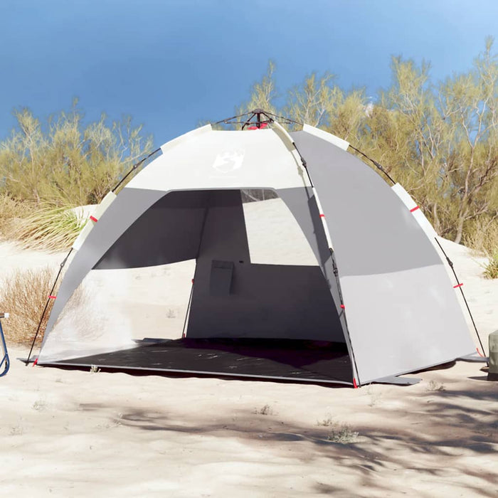 vidaXL Beach Tent 2-Person Grey Quick Release Waterproof