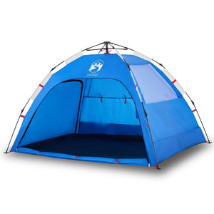 vidaXL Beach Tent 2-Person Azure Blue Quick Release Waterproof