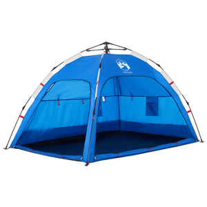 vidaXL Beach Tent 2-Person Azure Blue Quick Release Waterproof