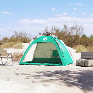 vidaXL Beach Tent 2-Person Sea Green Quick Release Waterproof